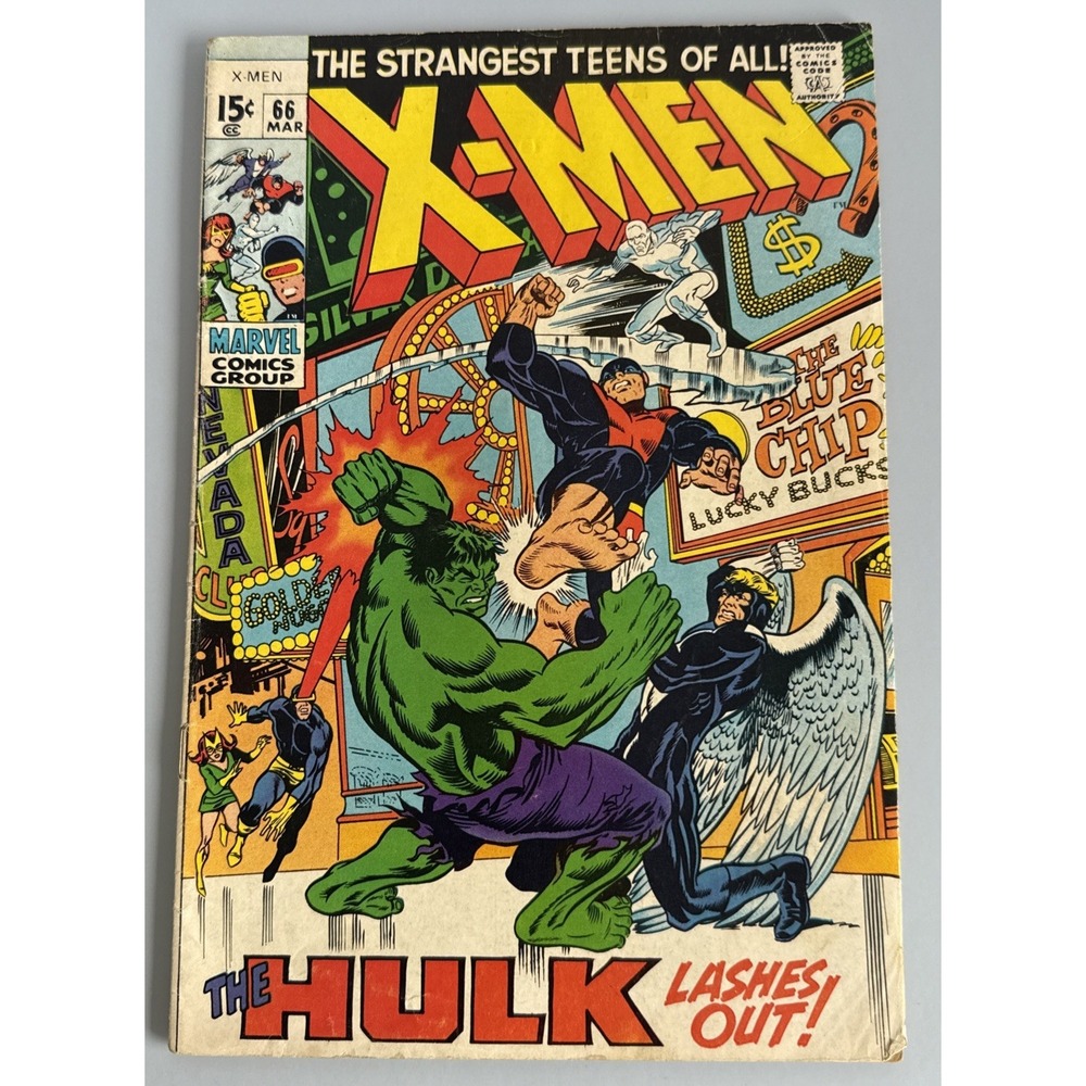 The X-Men #66 Marvel Comics March 1970 Hulk Appearance Bronze Age Fine 6.0